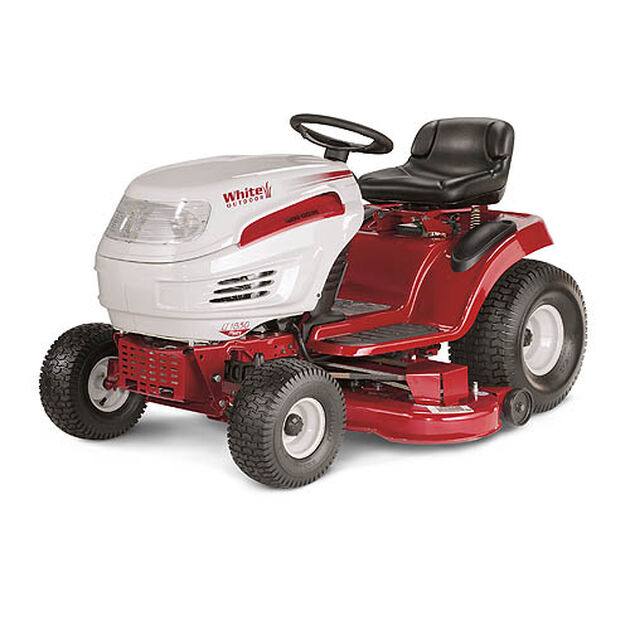 White Outdoor Riding Lawn Mower Model 13A6616H190