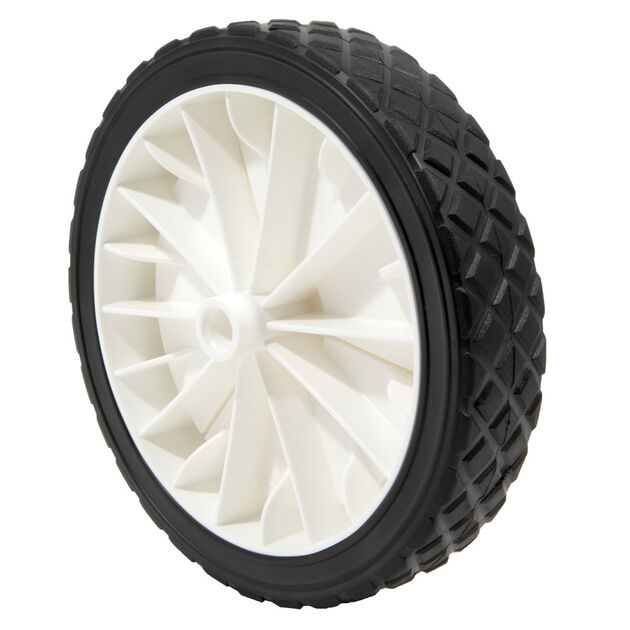 35 lbs. Load Rating. 1-3/8" Hub Length. 1/2" Nylon Bearing. Offset Hub. Diamond Tread.