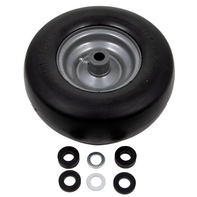 Flat Free Wheel Assembly, 11 x 4