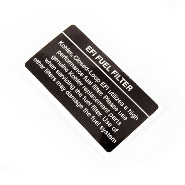LABEL-EFI FUEL FILTER        N