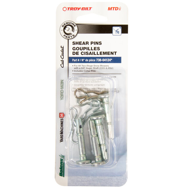 Shear Pin Kit, .25 x 1.5"