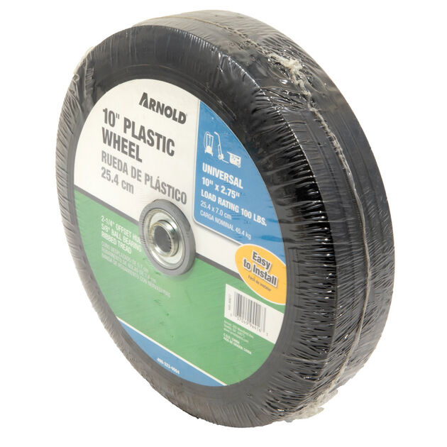 Wheel - 10" x 2.75" Ribbed Tread