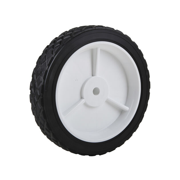 35 lbs. Load Rating. 1-3/8" Hub Length. 1/2" Nylon Bearing. Offset Hub. Diamond Tread.