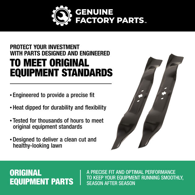 Low-Lift Blade Set for 46-inch Cutting Decks