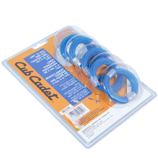 .080" Pre-Cut Twisted Trimmer Line