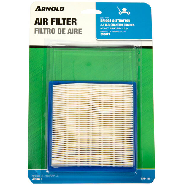 Replacement Air Filter - Briggs and Stratton 399877