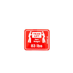 LABEL-SNOW THROWER WGHT 83LBSN